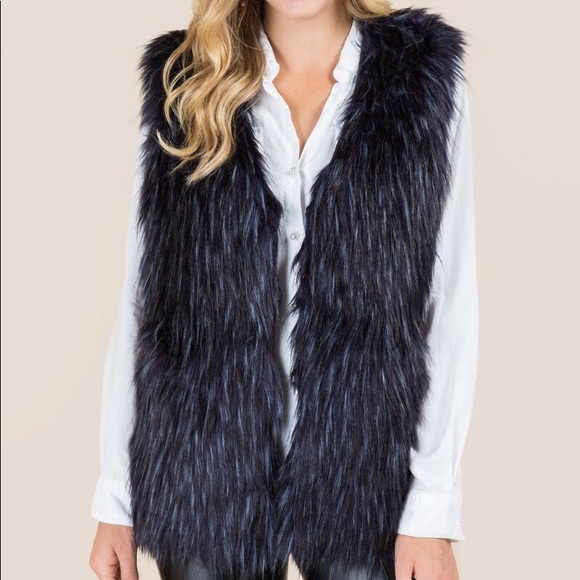 Francesca's Collections Jackets & Blazers - Francesca’s Faux Fur Vest